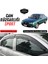Toyota Corolla Terra 1999-2002 Uyumlu Mugen Cam Rüzgarlığı Seti Piano Black 4'lü Ithal Parlak Siyah 1