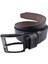 -36 Suni Deri 4,5 cm KEMER/SİYAH/120 - 48 3