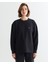 Kadın Siyah Oversize Fit Bisiklet Yaka Sweatshirt 42524314T.5 1