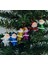 Karışık Renk Mini Noel Baba Yılbaşı Ağaç Süsleme 6'lı Paket 1