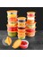 18LI Yuvarlak Gıda Saklama Kabı Seti Organizer Düzenleyici Erzak Kabı 10X250 6X600 2X1200ML Turuncu 1