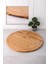 Bambu Lüx 32 Cm Yuvarlak Pasta Pizza Bambu Servis Sunum Tabağı Kahvaltılık 1