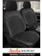 Citroen C2 (Phase 2008) 1.4 Hdi 8V (68 Hp) 2008 Trend Serisi Uyumlu 5 Koltuk Tay Tüyü Oto Koltuk Kılıfı Siyah 1