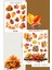 Autumn Leaf Temalı Şeffaf Sticker Seti 01-02 Ajanda Planlayıcı Bullet Journal Için Uygundur 1