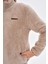 Peluş Dik Yaka Fermuarlı Mont 4