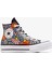 Chuck Taylor All Star Lift Platform Floral Kadın Siyah Sneaker 1