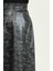 Desenli Evaze Etek 85025-02 Siyah 4