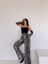 Leopar Desen Saten Pantolon 1