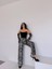 Leopar Desen Saten Pantolon 3