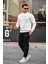Erkek Eşofman Takımı Pamuklu Slim Fit Nakışlı Relaxed Takım 1