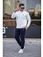 Erkek Eşofman Takımı Pamuklu Slim Fit Nakışlı Relaxed Takım 1