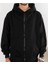 Ethab-Unisex Fermuarlı Kapşonlu Içi Polarlı Sweatshirt Siyah Cepli Model 1