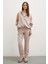 Fermuarlı Garnili Sweatshirt Bej 2