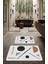 Dekoratif Modern Tasarım Kaymaz Taban Yıkanabilir Set Takım Gri Banyo Paspası 50X60-60X90 cm 1