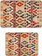 Dekoratif Modern Tasarım Kaymaz Taban Yıkanabilir Set Takım Renkli Banyo Paspası 50X60-60X90 cm 2