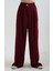 Bordo Geniş Paça Pantolon 4