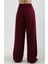 Bordo Geniş Paça Pantolon 5