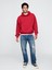 Erkek Kırmızı Gap Logo Heavyweight Oversize Sweatshirt 4