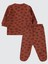 Erkek Bebek Pijama Takımı 1-6 Ay Kahve 2