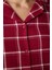 Aria Checked Kırmızı Gömlek Pantolon Pijama Takımı 3