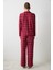 Aria Checked Kırmızı Gömlek Pantolon Pijama Takımı 4