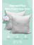 6 Adet Diamant Plus Kare Kırlent Yıkanabilir Antialerjik Silikon Elyaf Yastık 40 x 40 cm 400 gr 2