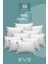 10 Adet Diamant Plus Kılıflı Fermuarlı Yıkanabilir Antialerjik Silikon Elyaf YASTIK 50 x 70 cm 800 GR 1