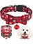 Siyah Stil M34-53CM Noel Köpek Tasmalığı ve Zil Kumaş Dişi Erkek Yavru Pet Papyon Yaka Ayarlanabilir Orta Büyük Yavru Tasmaları Pet Tasma Nilon (Yurt Dışından) 2