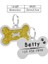 Sarı Kemik Pro Stili Kişiselleştirilmiş Kedi Etiketi Metal Kazınmış Kimlik Etiketleri Pet Ürünü Adres Etiketi Köpek Aksesuarı Için Özel Köpek Etiketleri (Yurt Dışından) 1