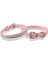009 Pembe Stil M Beden Bling Kristal Köpek Tasma Deri Köpekler Kedi Tasma Yaka Küçük Köpekler Yavru Kedi Kolye Chihuahua Yorkshire Pug Beagle (Yurt Dışından) 1