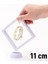 Buffer® 11 x 11 cm Standlı 3D Takı Ziynet Hatıra Koleksiyon Saklama Kutusu Şeffaf Film Çerçevesi 5