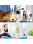 3 Litre Hacimli Humidifier Buhar Makinesi Nemlendirici Aroma Terapi Difüzörü 3000 ml Kapasiteli 21X16 cm Ev Ofis Spa Oda Nemlendirici K07 5