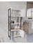 Ygdecor Banyo Düzenleyici Mutfak Rafı Banyo Dolabı Çok Amaçlı Dolap 4 Katlı 4 Kapaklı Metal Mutfak Düzenleyici Çok Amaçlı Dolap 2