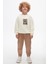 47504 Erkek Çocuk Krem Tiger Sweat 1