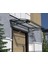 Metal Taşıyıcılı Kapı Üstü Pratik Sundurma Antrasit - Şeffaf Levha 190 x 100 Md2 1