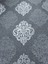 Gri Gümüş Damask Desenli Kabartmalı Hava Alabilen Silinebilir Duvar Kağıdı 5 M² 2