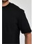 Erkek Petek Süprem Dokuma Bisiklet Yaka Relaxed Fit Cotton T-Shirt 3