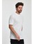 Erkek Regular Fit Petek Süprem Dokuma Bisiklet Yaka Cotton T-Shirt 4
