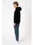 Sw Kapüşonlu Siyah Şardonlu Sweatshirt 3