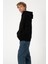 Sw Kapüşonlu Siyah Şardonlu Sweatshirt 4