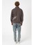 Sw Yarım Fermuar Füme Işlemeli Şardonlu Sweatshirt 2