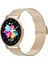 LW43 Gold Kasa 43 mm Gold Çelik Hasır Kordon Akıllı Saat 6