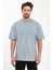 Erkek Omuzu Rodi Jeans Yazılı Bisiklet Yaka Relaxed Fit Pamuk T-Shirt 2