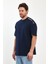 Erkek Omuzu Rodi Jeans Yazılı Bisiklet Yaka Relaxed Fit Pamuk T-Shirt 1