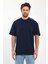 Erkek Omuzu Rodi Jeans Yazılı Bisiklet Yaka Relaxed Fit Pamuk T-Shirt 2