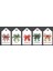 40AD 5X9CM Fiyonkl Delikli Sallama Etiket Kartı Yeniyıl Noel Giyim Ambalaj Paketleme Kartı 2