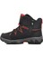 2301-F Siyah-Kırmızı Unisex Çocuk Outdoor Bot 3