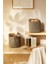 Ocean Home Te x tile 2'li Siyah Kırçıllı Jüt Halat Sepet Set 26 x 22 cm 1