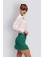 Luna | Pileli Mini Etek - Benetton Yeşili 2