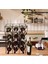 12 Li Metal Deri Viski Şarap Şampanya Içecek Standı Wine Rack Drink Standı 3